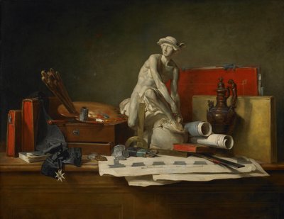 芸術の属性とそれらに与えられる報酬 作： Jean Baptiste Simeon Chardin